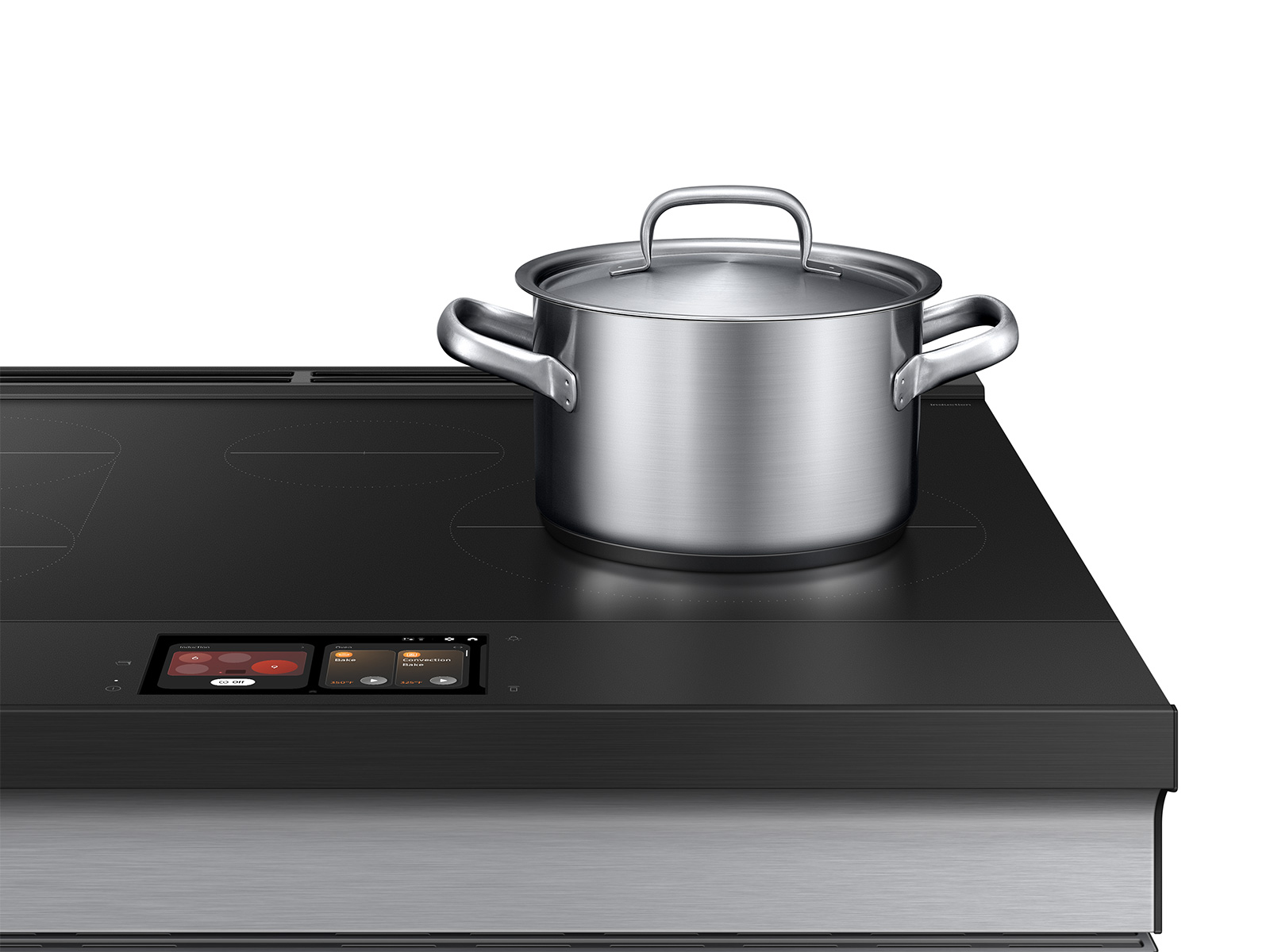 Thumbnail image of Bespoke 6.3 cu. ft. Smart Slide-In Induction Range with AI Home & Smart Oven Camera in Stainless Steel