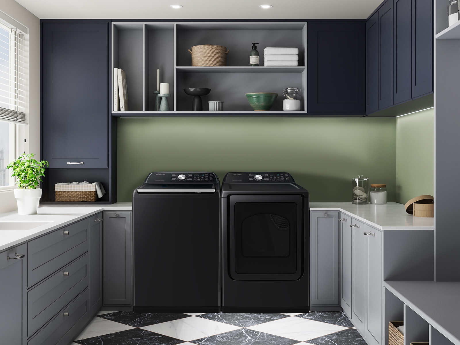 Thumbnail image of 4.7 cu. ft. Large Capacity Smart Top Load Washer with Active WaterJet in Brushed Black